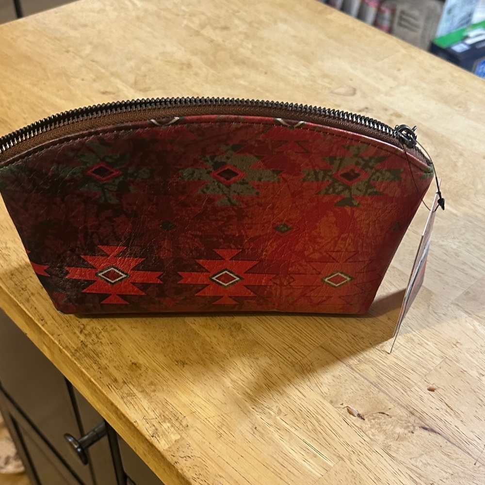 Red Patterned Travel Bag